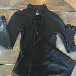 Shortish long black dress